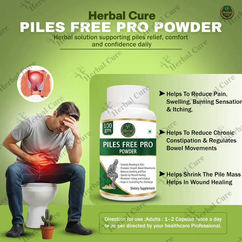Combo of Piles free Pro Capsule and Powder
