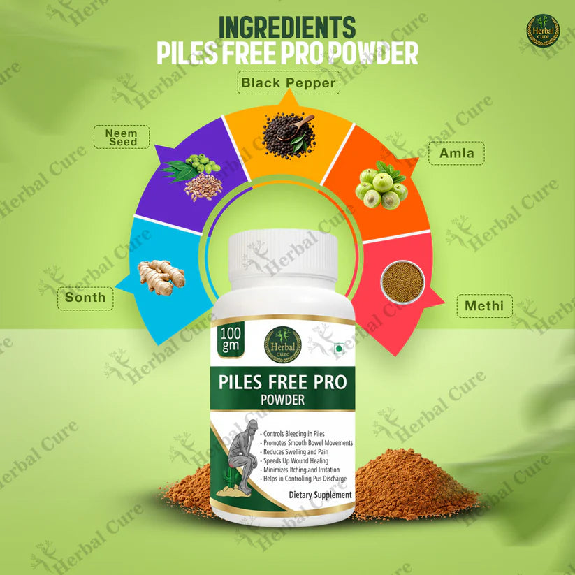 Combo of Piles free Pro Capsule and Powder