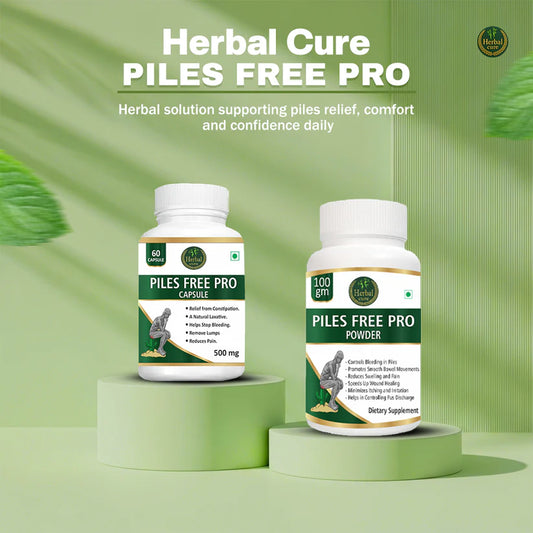 Combo of Piles free Pro Capsule and Powder